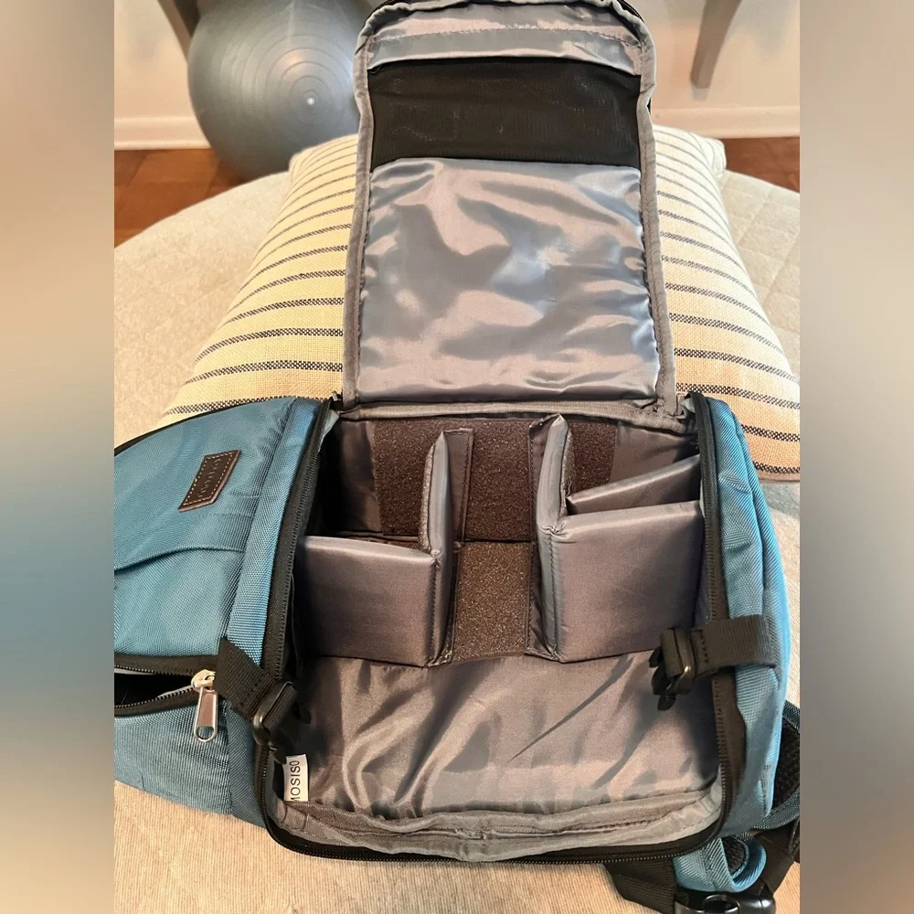 MOSISO Teal Camera Sling with Tripod Holder